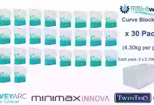 30 Packs MINI CURVE Block Salt